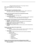 NURS 301 Health Assessment Exam 1 Focus Topics to Review VERY CORRECT