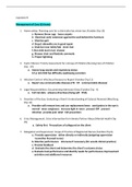 NR466 Capstone A and B Study Guide