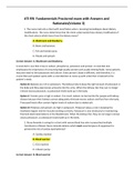 Exam (elaborations) NCLEX RN - Fundamental Exam (NCLEX-RN) 