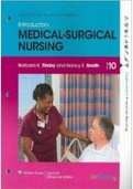 Introductory Medical- Surgical Nursing 10th Edition by Barbara K Timby, Nancy E. Smith Test Bank