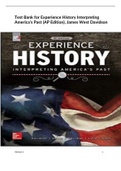 Test Bank for Experience History Interpreting America’s Past (AP Edition), James West Davidson.pdf