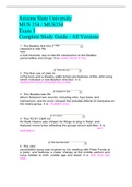 Arizona State University  MUS 354 / MUS354  Exam 1 Complete Study Guide - All Versions