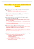 NR 511 WEEK 2 STUDY GUIDE&comma; DEFINITIONS AND ANSWERS