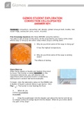 GIZMOS STUDENT EXPLORATION: CONVECTION CELLS -UPDATED STUDY GUIDE