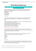 HESI Pharmacology Exam &lpar;21 Latest Versions&comma; 2021&rpar; &sol; Pharmacology HESI Exam &vert;Verified and 100&percnt; Correct Q & A&comma; Complete Document for HESI Exam&vert;