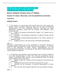 NSG 6435 TEST BANK QUESTIONS AND ANSWERS&lpar;RATIONALE INCLUDED Burns&colon; Pediatric Primary Care&comma; 6th Edition Chapter 25&colon; Atopic&comma; Rheumatic&comma; and Immunodeficiency Disorders
