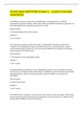 NURS 6640 MIDTERM EXAM 3 &ndash; QUESTION AND ANSWERS