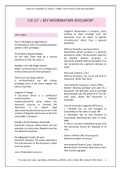 Civil Litigation/Dispute Resolution LPC - Key Info Doc - Distinction Level Notes