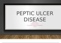 NR 565 Week 5 Grand Rounds Presentation Part 1: Peptic Ulcer Disease | Already GRADED A+
