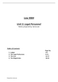 9084 AS Law — Unit 3: Legal Personnel 