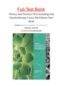 Theory And Practice Of Counseling And Psychotherapy Corey 9th Edition Test Bank