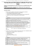 Nursing Research 9th Edition LoBiondo-Wood Test Bank Ch 1 - 21
