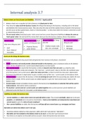 AQA A-Level Business A* revision notes 3.7 internal analysis