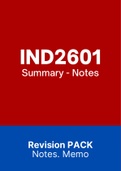 IND2601 - Notes (Summary)