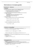 Samenvatting  Matrixrekenen en complexe getallen (OAWI-H1MATRIX-12)