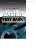 TEST BANK FOR Energy Management 5th Edition International Version By Klaus Dieter E. Pawlik (Solutions Manual) 