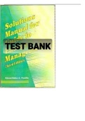 TEST BANK FOR Energy Management 3rd Edition International Version By Klaus Dieter E. Pawlik (Solutions Manual) 