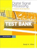 TEST BANK FOR Digital Signal Processing Dsp A Computer Based Approach By Sanjit K. Mitra (Solution Manual) 