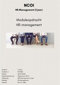 NCOI moduleopdracht HR management (2 jaar) Geslaagd jan. 2022