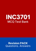 INC3701 - MCQ TestBANK &lpar;2022&rpar;