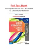 Nursing Interventions and Clinical Skills 7th Edition Potter Test Bank ISBN: 9780323547017