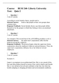 BUSI 240 Quiz 2 (Version 2), Verified and Correct Answers, Liberty University
