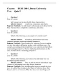 BUSI 240 Quiz 2 (Version 3), Verified and Correct Answers, Liberty University