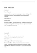 BUSI 240 Quiz 5 (Version 9), Verified and Correct Answers, Liberty University