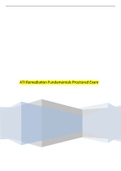 ATI Remediation Fundamentals Proctored Exam