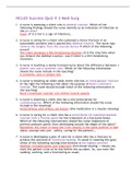 NURS 120 NCLEX Success Quiz 3- Chamberlain College of Nursing