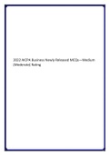 2022 AICPA Business Newly Released MCQs&mdash;Medium &lpar;Moderate&rpar; Rating&period;
