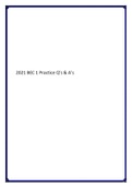 2021 BEC 1 Practice Q&rsquo;s & A&rsquo;s&period;