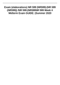 Exam &lpar;elaborations&rpar; NR 599 &lpar;NR599&rpar; &lpar;NR 599 &lpar;NR599&rpar;&rpar; &sol;NR 599 &lpar;NR599NR 599 Week 4 Midterm Exam GUIDE