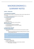 Macroeconomics 1 summary notes