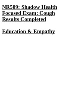 NR509&colon; Shadow Health Focused Exam&colon; Cough Results Completed