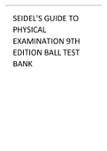 Seidel's Guide to Physical Examination 9th Edition Ball Test Bank.pdf