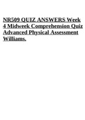 NR509 Week 4 Midweek Comprehension Quiz