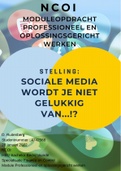 Twee geslaagde NCOI modulen Professioneel en Oplossingsgericht werken - Sociale Media uit 2021 en 2022