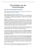 samenvatting psychologie van de communicatie