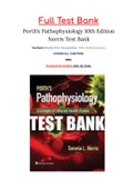 Porth’s Pathophysiology 10th Edition Norris Test Bank