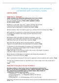 LEV3701 Multiple questions and answers combined with summary notes&lpar;Latest 2022 Questions and answers&rpar;