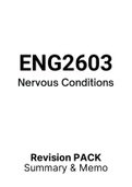 ENG2603 - Nervous Conditions  