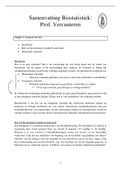 Samenvatting  Beginselen Van Biostatistiek