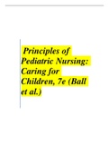 NUR 340 Principles of Pediatric Nursing Caring for Children 7e&period; TEST BANK by Ball et&period; al