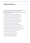 HESI Exit RN &lpar;Prep&rpar; with correct answers