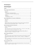 Complete summary W&O/Complete samenvatting A&O 2021-2022