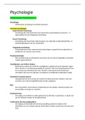 Begrippen inleiding psychologie