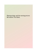 Pharmacology and the nursing process 8th edition Test Bank.
