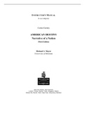American Destiny Narrative of a Nation, Concise Edition, Volume 2 (since 1865) - Solutions, summaries, and outlines.  2022 updated
