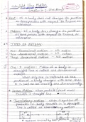 Straight line motion, Projectile motion and Circular motion - Physics - Handwritten notes by Shrikant
